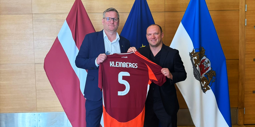 Vadims Ļašenko tiekas ar Rīgas mēru Viesturu Kleinbergu