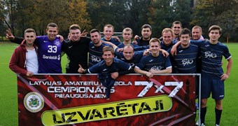 Ar Dobeles kluba FC BAO uzvaru noslēdzies Latvijas amatieru futbola čempionāts 7x7