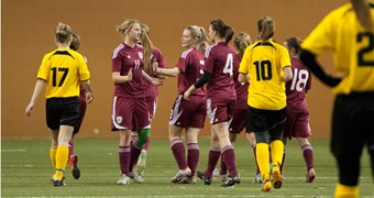 Sieviešu futbola izlases kandidātes sestdien pārbaudes spēlē Rīgā tiksies ar FK „Gintra-Universitetas”