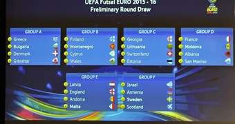 2016.gada UEFA EČ kvalifikācijā Latvijas telpu futbola izlase tiksies ar Angliju, Andoru un Maltu