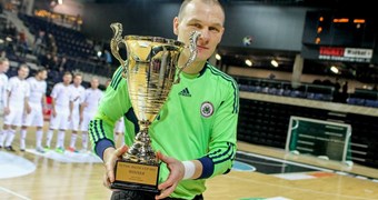 Latvijas telpu futbola izlase novembrī Igaunijā aizstāvēs Baltijas čempionu titulu