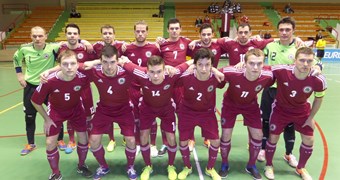 Latvijas telpu futbola izlase "EURO 2016" kvalifikāciju uzsāk ar uzvaru pār Andoru