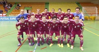 "EURO 2016" kvalifikācija: Latvijas telpu futbola izlase cīnās neizšķirti ar Angliju