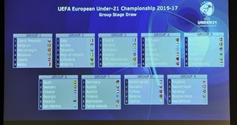 "EURO 2017" izlozē Latvija iekļūst grupā ar Čehiju, Beļģiju, Melnkalni, Moldovu un Maltu