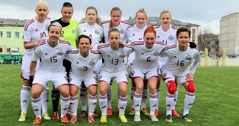 "EURO 2017" kvalifikācija: Latvijas sieviešu izlase spēles izskaņā piekāpjas Luksemburgai