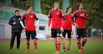 Latvijas un Čehijas U-21 izlase gatavojas "EURO 2017" kvalifikācijas spēlei