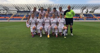 Latvijas WU-19 futbolistes atzīst Dānijas komandas pārākumu