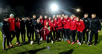 Latvijas nacionālā futbola izlase uzsākusi gatavošanos spēlei ar Ziemeļīriju
