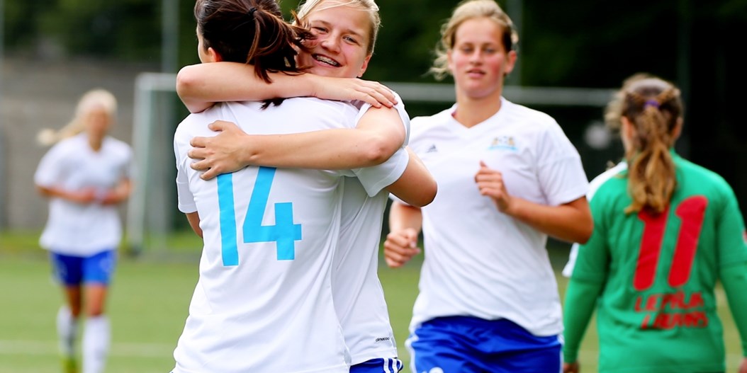 Rīgas Futbola skola izcīna vēsturisko pirmo uzvaru UEFA Sieviešu čempionu līgā
