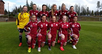 Latvijas U-17 meiteņu izlase aizvadījusi pirmo spēli UEFA Attīstības turnīrā