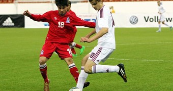 Latvijas U-18 izlase Granatkina turnīra pirmajā spēlē cīnās neizšķirti ar Azerbaidžānu