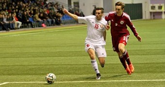 Latvijas U-18 izlase zaudē Baltkrievijai