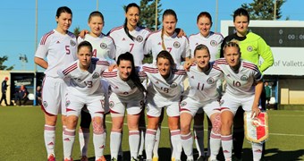 Latvijas sieviešu futbola izlase spēlē neizšķirti ar Maltu