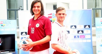 Prezentētas Latvijas izlases jaunās adidas spēļu formas