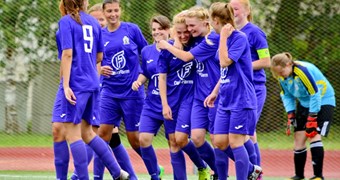 "AFA Olaine" futbolistes iekļūst Latvijas Kausa izcīņas pusfinālā
