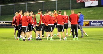 Latvijas nacionālā futbola izlase uzsākusi treniņnometni Šveicē