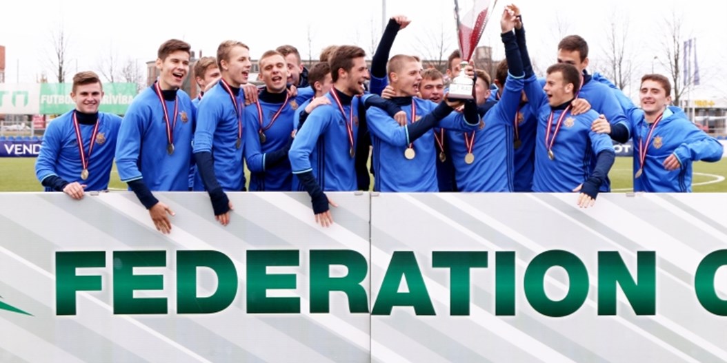 Federācijas kauss: Latvijas U-19 izlase turnīru noslēdz ar zaudējumu čempionei Ukrainai