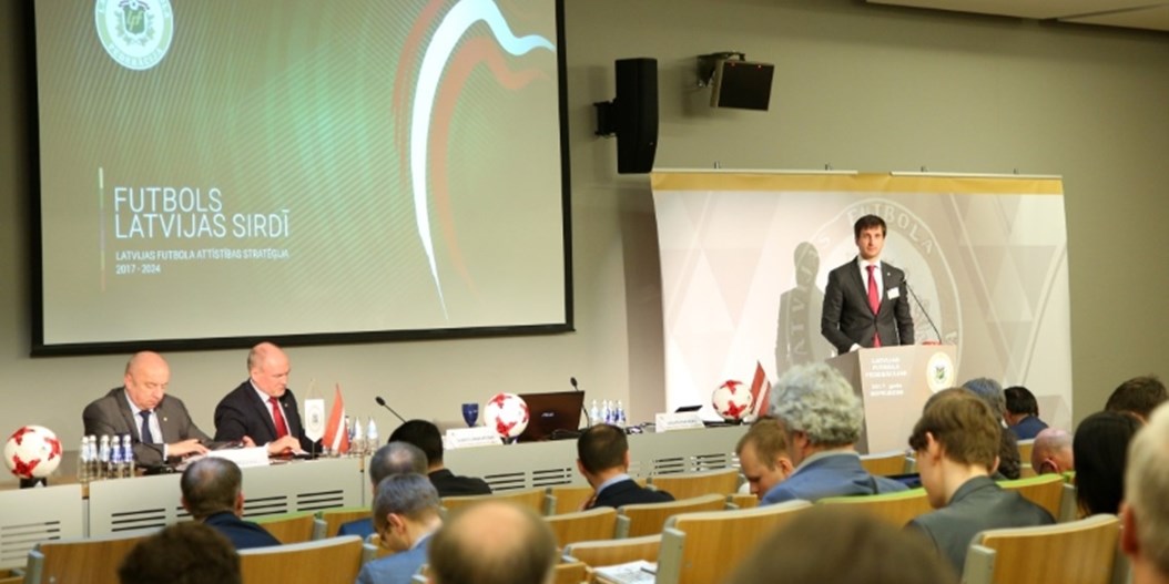 LFF kongresā prezentēta Latvijas futbola attīstības stratēģija 2017.-2024. gadam