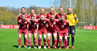 Latvijas meiteņu izlase UEFA Attīstības turnīru uzsāk ar zaudējumu