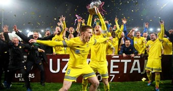 FK Ventspils septīto reizi vēsturē izcīna Latvijas kausa trofeju
