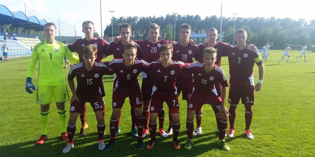 Latvijas U-17 jauniešu izlase V. Banņikova piemiņas turnīru iesāk ar zaudējumu