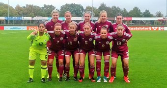 Latvijas WU-19 izlasei zaudējums arī EČ kvalifikācijas turnīra otrajā spēlē