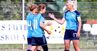 Baltijas Sieviešu futbola līga: Rīgas Futbola skolai pirmā uzvara