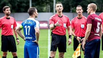 UEFA Eiropas un Jaunatnes līgas mačos Latvijas pārstāvjiem tiesnešu un delegātu nozīmējumi