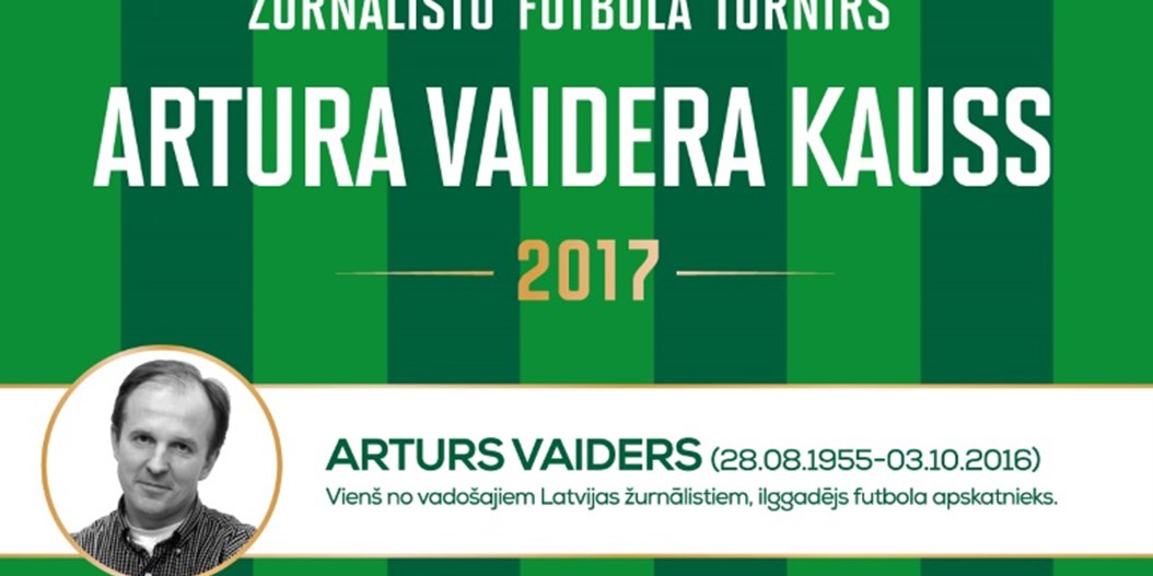 Baltijas sporta žurnālisti draudzīgā turnīrā cīnīsies par "Artura Vaidera kausu"