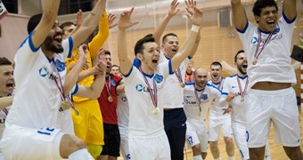 FK Nikars izcīna desmito Latvijas čempiona titulu telpu futbolā