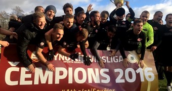 FK Spartaks Jūrmala pirmoreiz izcīna Latvijas čempionu titulu