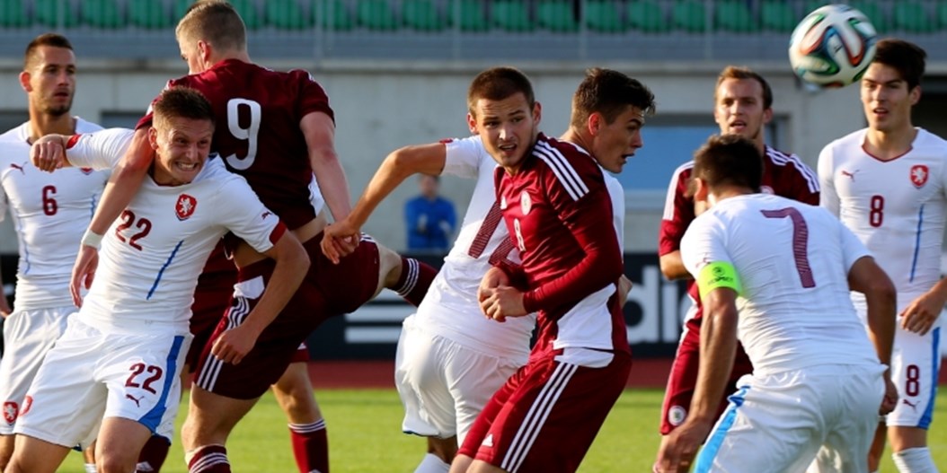 Latvijas U-21 izlase tiek pie punkta spēlē pret Čehiju