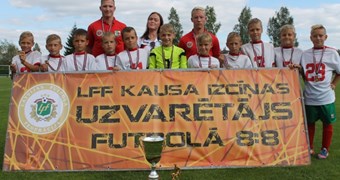FK Liepāja/LSSS uzvar LFF Kausa izcīņas futbolā 8:8 jaunākajā grupā