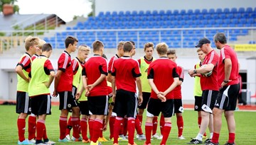 Latvijas U-16 jauniešu futbola izlases treniņš Iecavā LFF fotogalerijā