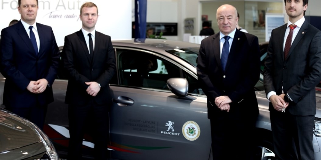 Peugeot kļūst par oficiālo Latvijas Futbola federācijas auto