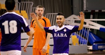 FK RABA centīsies priekšlaikus nodrošināt otro vietu telpu futbola Virslīgas regulārajā čempionātā