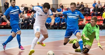FK Nikars iegūst 2-1 vadību telpu futbola Virslīgas pusfināla sērijā pret FK BEITAR