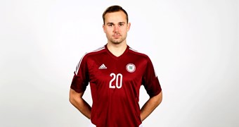 Kaspars Svārups Latvijas U-21 izlases kandidātu sarakstā Eduarda Tīdenberga vietā
