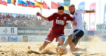 Latvijas pludmales futbola izlase aizvadījusi otro spēli PK kvalifikācijā