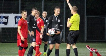 Rīgas čempionāta favorītu cīņā FC "Caramba Riga" negaidīti sagrauj "Rīnūži/BEITAR"