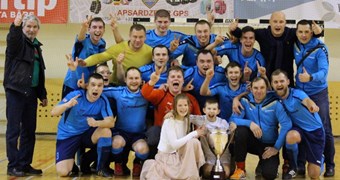 Rīgas telpu futbola čempionāta Elites līgā uzvar JakoSport&Graanul Pellets