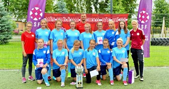 FK Jelgava meitenes uzņēmušas gada trešo LFF sieviešu futbola attīstības braucienu