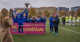 Pretinieces uzzinās Latvijas sieviešu futbola kausa izcīņas dalībnieces