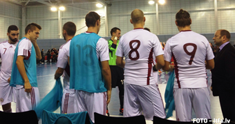 Anglijas un Latvijas telpu futbola izlase aizvadījusi otro savstarpējo pārbaudes spēli