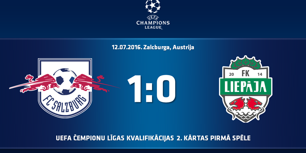 FK "Liepāja" ar minimālu zaudējumu Zalcburgā saglabā labas cerības uz uzvaru summā