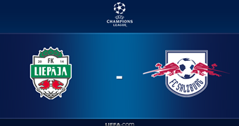 UEFA Čempionu līga: FK "Liepāja" šovakar uzņems FC "Salzburg"