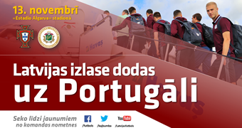 Latvijas nacionālā izlase šodien dodas uz Portugāli