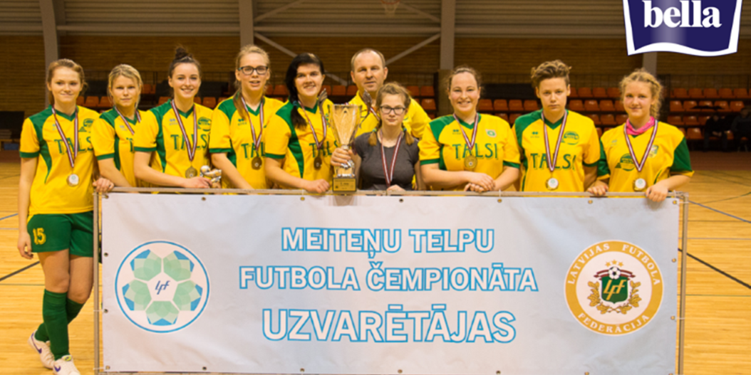 Talsu NSS futbolistēm uzvara Latvijas meiteņu telpu futbola čempionāta vecākās grupas otrajā divīzijā