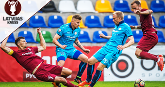 Riga FC un FK Jelgava sadalīs pēdējo ceļazīmi uz Latvijas kausa pusfinālu