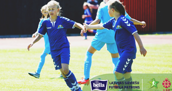 Trīs komandas nodrošina dalību cīņā par Latvijas meiteņu futbola čempionāta U-12 grupas medaļām